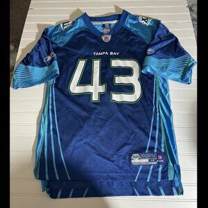 Super Bowl 43 XLIII Tampa Bay NFL Football Reebok On Field #43 Youth Jersey Sz M